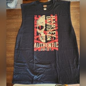 Genuine Harley-Davidson SLEEVELESS Dealership T-Shirt XL